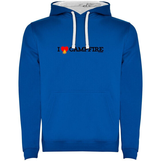 KRUSKIS I Love Campfire Bicolor hoodie