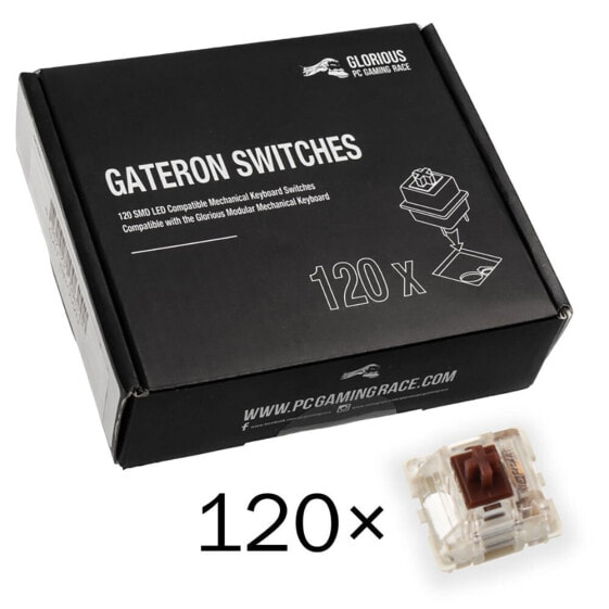 GLORIOUS Gateron MX Brown Mechanical Keyboard Switches 120 units