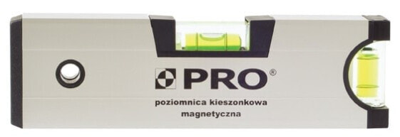 PRO Poziomica anodowana z magnesem kieszonkowa 17cm (100-A6-017)