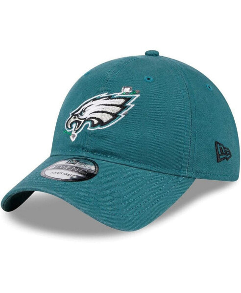 Men's Green Philadelphia Eagles Game Day Flower 9TWENTY Adjustable Hat