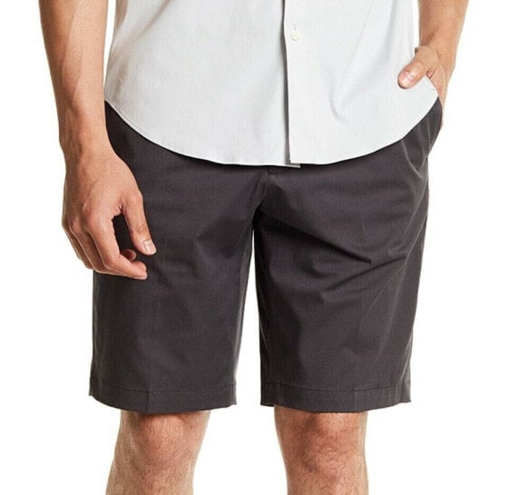 Theory 158242 Men's Beck Twill Cotton Blend Shorts Charcoal Sz. 38