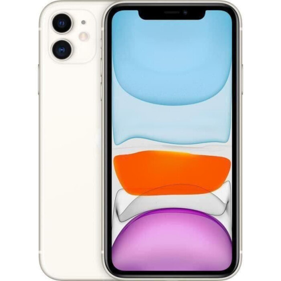 Смартфон Apple iPhone 11 - 15.5 см (6.1") - 1792 x 828 пикселей - 64 ГБ - 12 Мп - iOS 14 - Белый