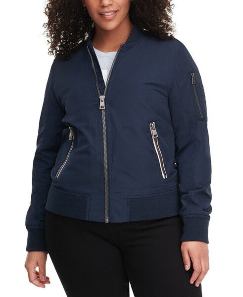 Trendy Plus Size Melanie Bomber Jacket