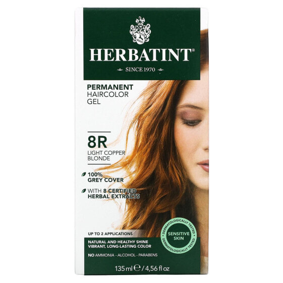 Краска для волос многоразовая Herbatint Chestnut Copper 4R, 135 мл