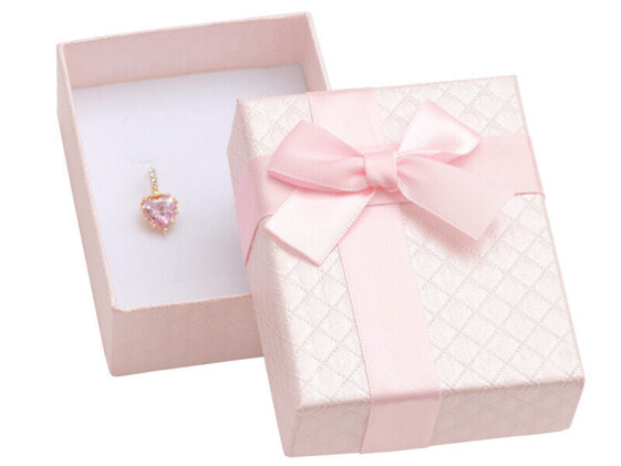 Подарочная упаковка JK Box Розовая для украшений АТ-6 / А5