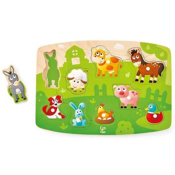 HAPE Farmyard Peg Puzzle