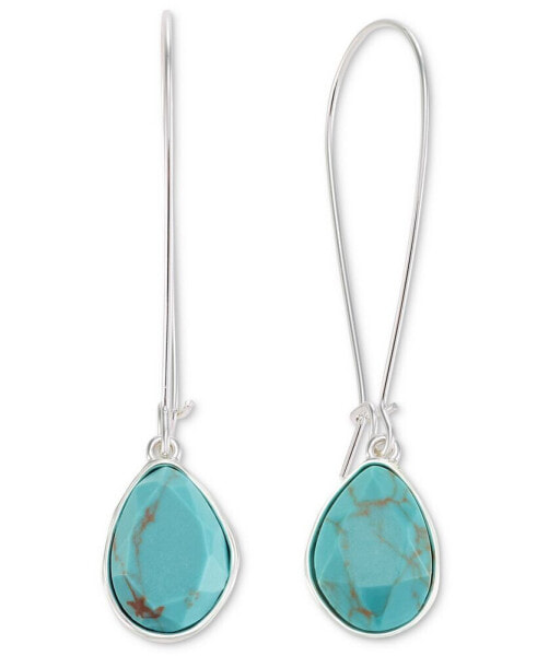 Stone Linear Drop Earrings, Created for Macy's