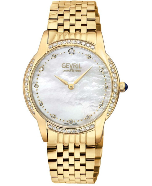 Women's Airolo Swiss Quartz Gold-Tone Stainless Steel Watch 36mm