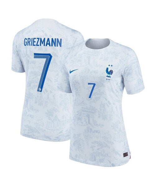 Women's Antoine Griezmann White France National Team 2022/23 Away Breathe Stadium Replica Jersey
