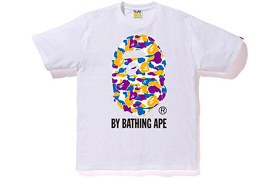 BAPE LA CAMO BY BATHING TEE LA限定大猿人头迷彩T恤 男款 白色 / Футболка BAPE LA CAMO BY BATHING TEE LAT 1F22-110-068