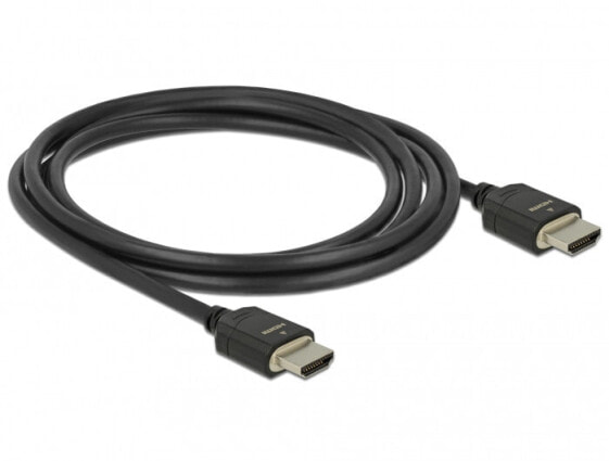 Разъем HDMI Delock - HDMI Type A (Standard), 2 м, 3D, 48 Gbit/s, черный