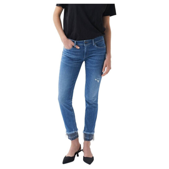 SALSA JEANS Cropped Skinny Push Up Wonder low waist jeans