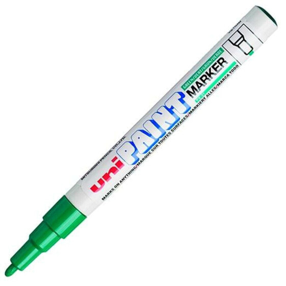 Фломастеры Uni-ball Постоянный маркер Paint PX-21L Зеленый 12 штук