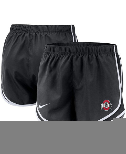 Women's Black Ohio State Buckeyes Team Tempo Performance Shorts