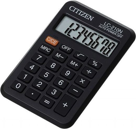 Kalkulator Citizen KALKULATOR KIESZONKOWY LC-210NR CITIZEN 8-CYFROWY