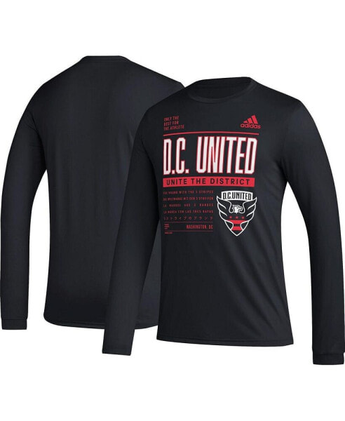 Men's Black D.C. United Club DNA Long Sleeve T-shirt