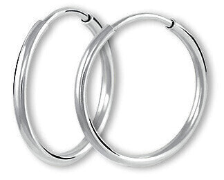 Round earrings made of white gold 231 001 00486 07