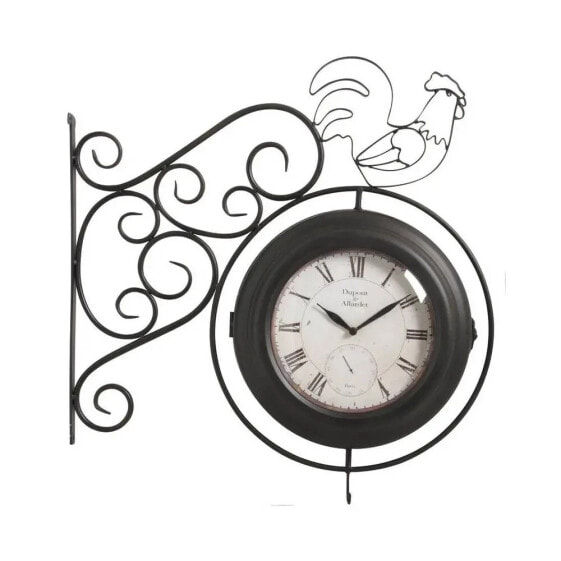 Doppelseitige Wanduhr "Coq"