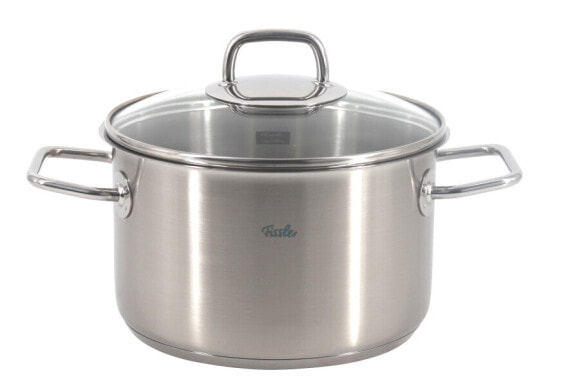 Fissler Hamburg® Kochtopf Induktion mit Glasdeckel Edelstahl 24 cm Ø 5,8 L