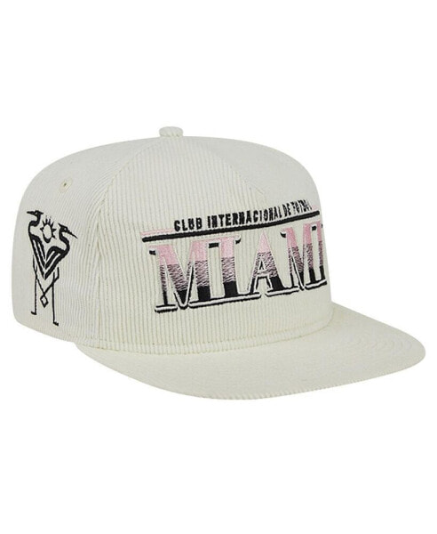 Men's White Inter Miami CF Throwback Corduroy Golfer Adjustable Hat