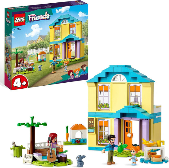 LEGO Friends Paisleys House, Dollhouse with 3 Mini Dolls and Rabbit Figure, Ella and Jonathan of the Characters 2023 as Accessories, Toy for Girls and Boys from 4 Years 41724