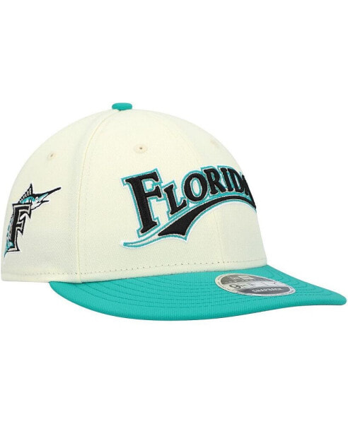 Men's x Felt Cream Florida Marlins Low Profile 9FIFTY Snapback Hat