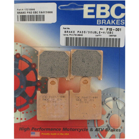 EBC FA-HH Series FA417/4HH Sintered Brake Pads