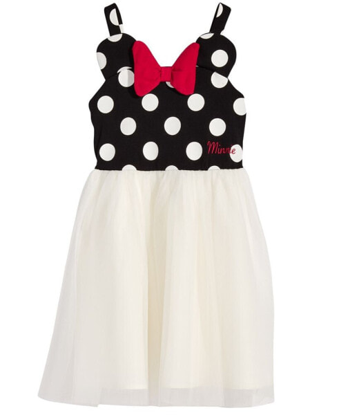 Платье для малышей Disney Minnie Mouse с принтом бантов и точек