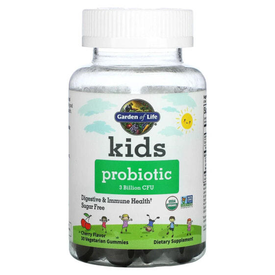 Kids Probiotic, Cherry, 3 Billion CFU, 30 Vegetarian Gummies