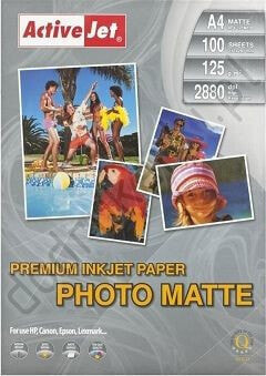 Activejet Papier fotograficzny do drukarki A4 (AP4125M100)