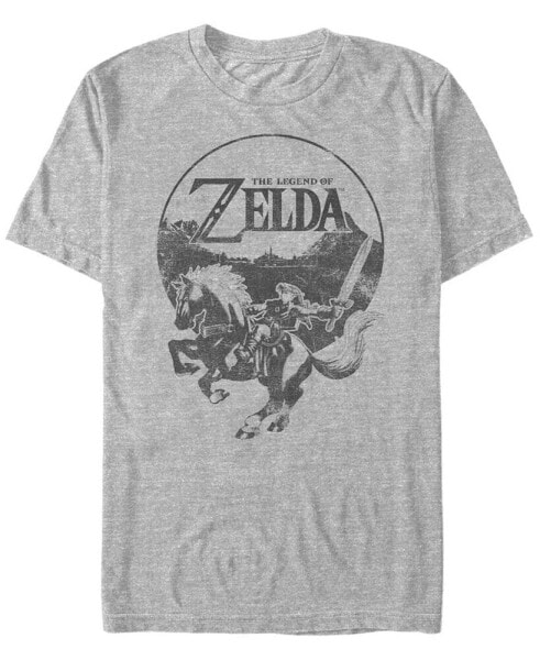 Nintendo Men's Legend of Zelda Rider Logo Short Sleeve T-Shirt