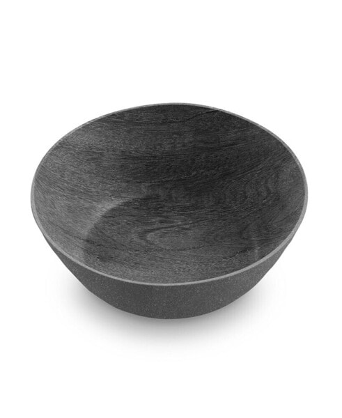 7.5" Faux Real Wood 6-Piece Low Bowl Set, 42 oz