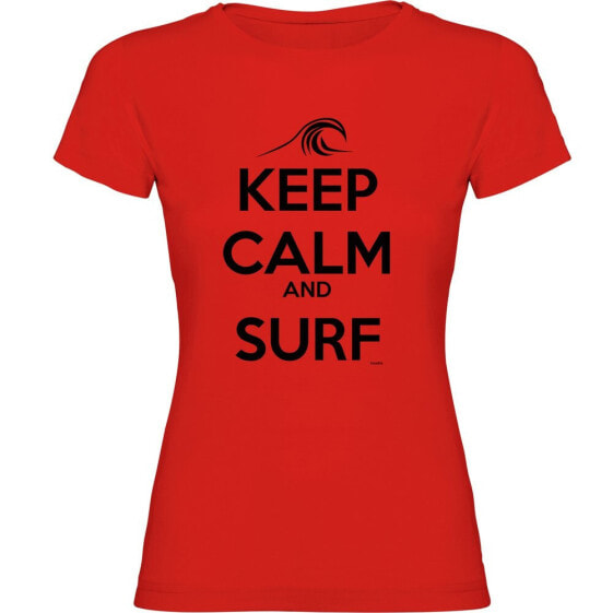 KRUSKIS Keep Calm And Surf short sleeve T-shirt