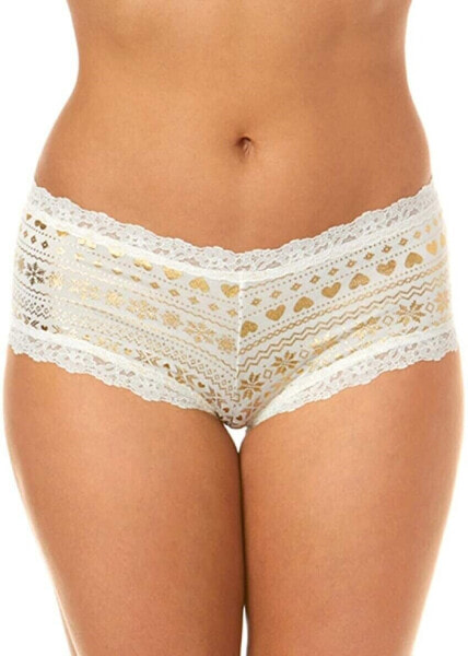 Hanky Panky Women's 245710 Annabelle Boyshort White Underwear Size M