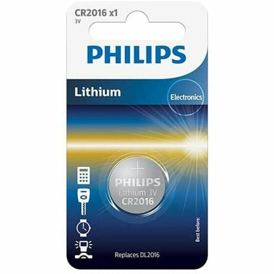 Литиевая батарейка таблеточного типа Philips CR2016/01B 3 V