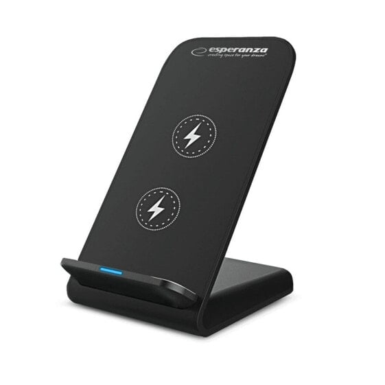 Wireless Charger with Mobile Holder Esperanza EZC101 Black