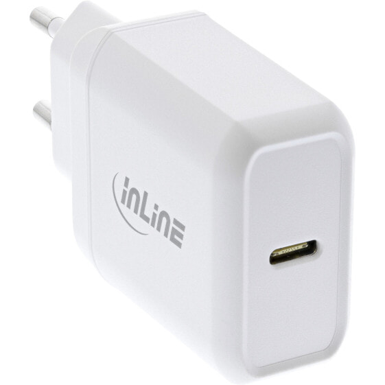 InLine USB PD Charger Single USB-C - Power Delivery - 25W - white