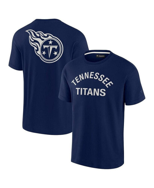 Men's and Women's Navy Tennessee Titans Super Soft Short Sleeve T-shirt