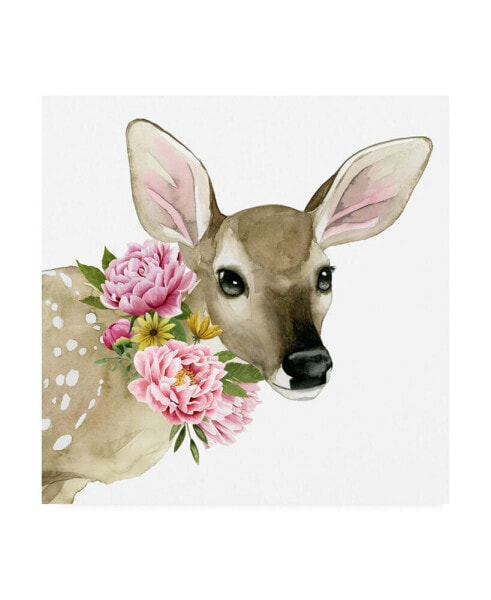 Grace Popp Deer Spring I Canvas Art - 27" x 33"