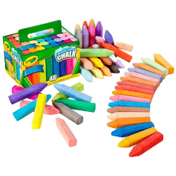 Floor chalks Crayola Maxi Разноцветный Моющийся 48 Предметы 17 x 13 x 12 cm