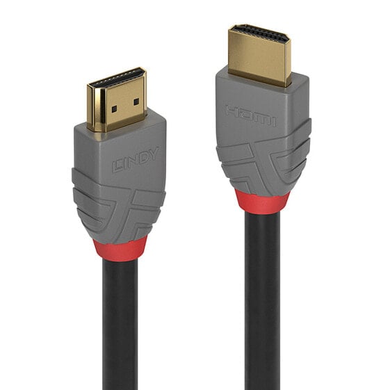 Lindy 0.3m High Speed HDMI Cable - Anthra Line - 0.3 m - HDMI Type A (Standard) - HDMI Type A (Standard) - 4096 x 2160 pixels - 18 Gbit/s - Black