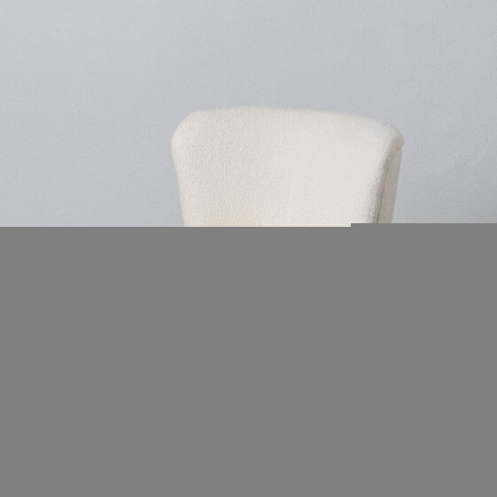 Armchair 66 x 65 x 72 cm Synthetic Fabric Metal White