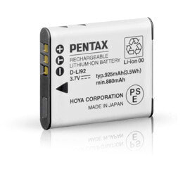 Pentax D-LI92 - 925 mAh - 3.7 V - Lithium-Ion (Li-Ion)