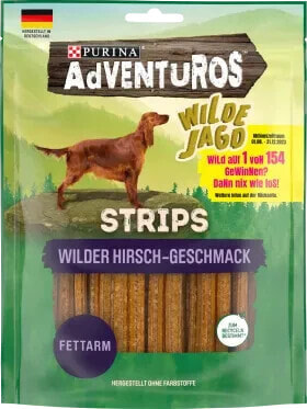 Hundeleckerli Strips mit Hirschgeschmack, 90 g