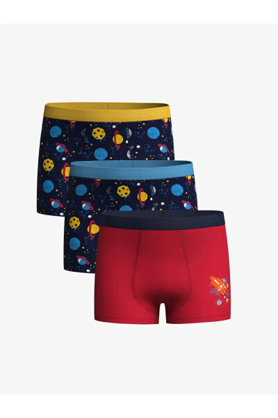 LCW Kids Basic Erkek Çocuk Boxer 3'lü