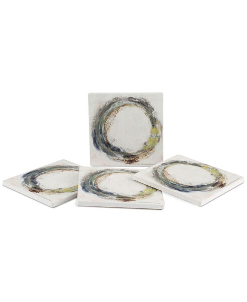 Fluid Orbit 4-Pc. Coaster Set