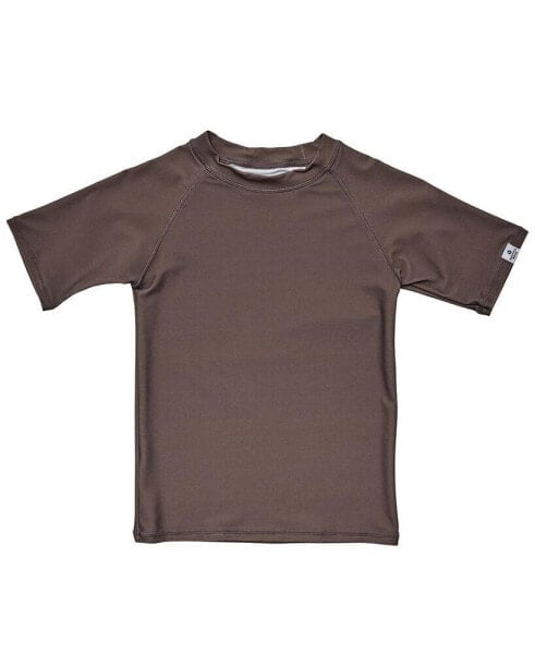 Toddler, Child Boys Chocolate Sustainable SS Rash Top