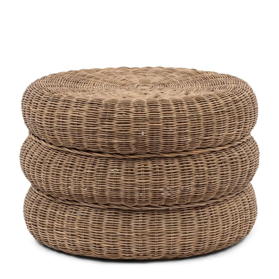 Hocker Rustic Rattan Macaron