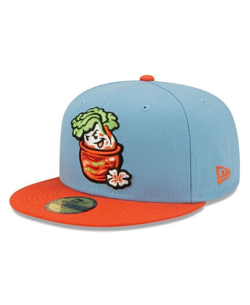 Men's Light Blue Montgomery Biscuits Montgomery Kimchi Theme Night 59FIFTY Fitted Hat