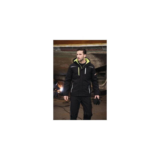 Terrax Softshell-Berufsparka Terrax Workwear Größe XXL schwarz/limette